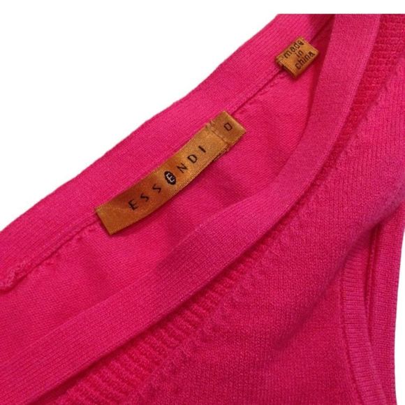 Essendi Pink Sleeveless Sweater Top Size Small - Picture 4 of 4